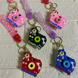 Kit 12 Pç Chaveiro Projetor Cachorro Câmera Imagens Fofas Cute Cartoon Key Chain Infantil Brinquedo Gromit Dog Novidade
