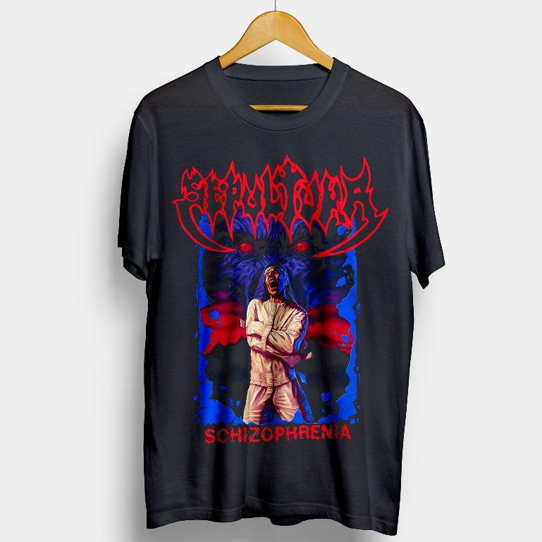 Camiseta Sepultura Schizophrenia 100% Algodão Thrash Metal