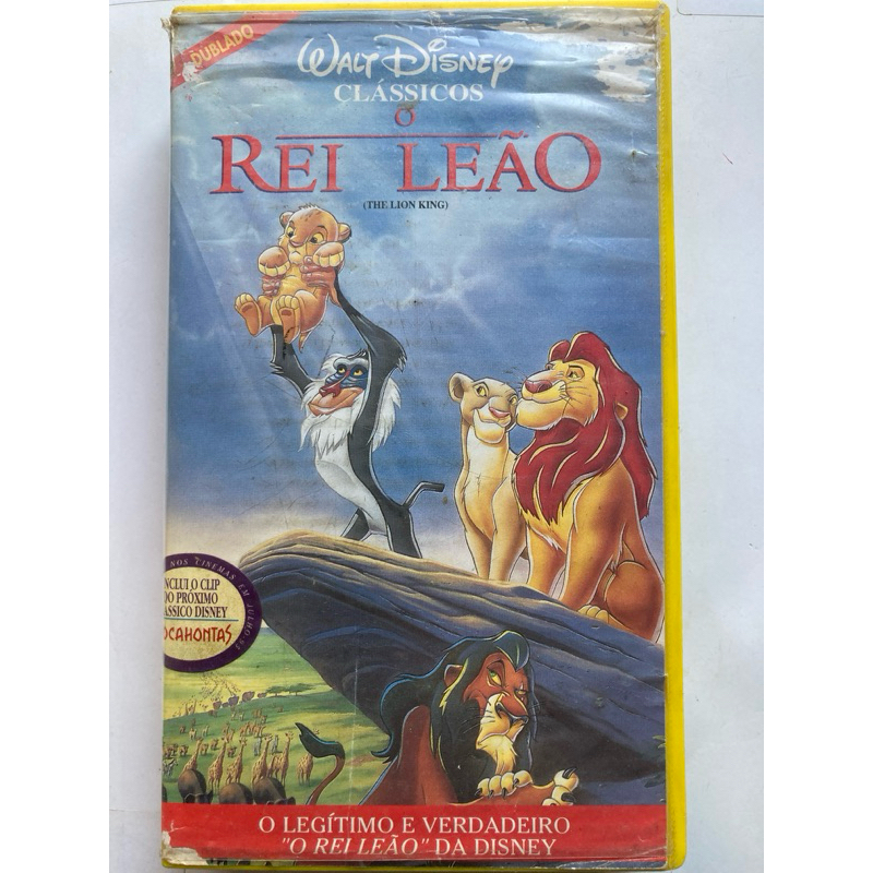 Fita VHS: O Rei Leão (The Lion King) | Shopee Brasil