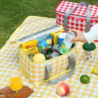 Bolsa Térmica Portátil Cesta Piquenique Praia Camping Retrátil 13Litros