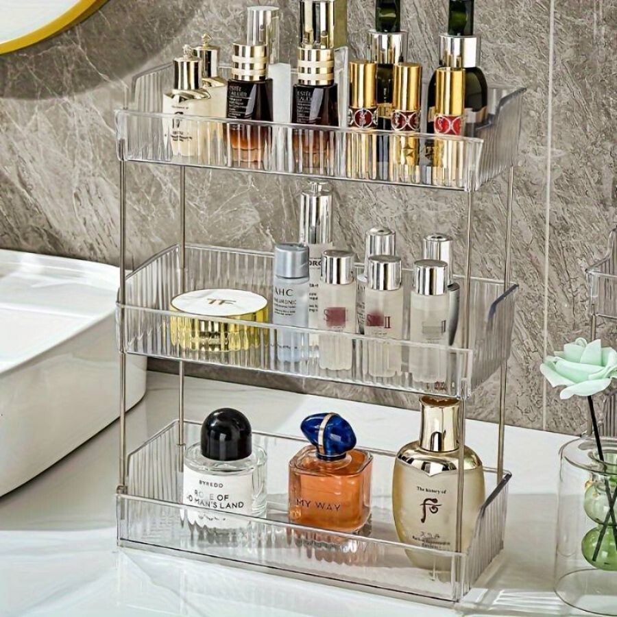 Organizador Prateleira Diamante Acrílico Porta Maquiagem Beleza