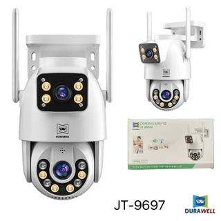 Câmera De Segurança Lente Dupla YOOSEE IP66 Wi-Fi 360° Sensor Movimento Visão Noturna 2 em 1 Fixa e Giratória