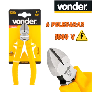 Alicate Corte Diagonal 6", com isolação até 1.000V - VONDER