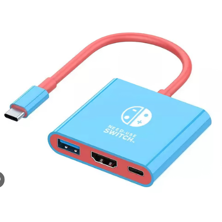 Dock Station Hdmi 4k Hub Usbc Adaptador Para Nintendo Switch