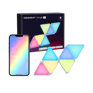Kit Custom Luminária Rgb Painel Led 6 Peças Parede