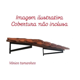 Kit 2 Suportes simples p/ Telhados Declinado para agua de chuva P/ Cobertura Em Geral - Vários tamanhos