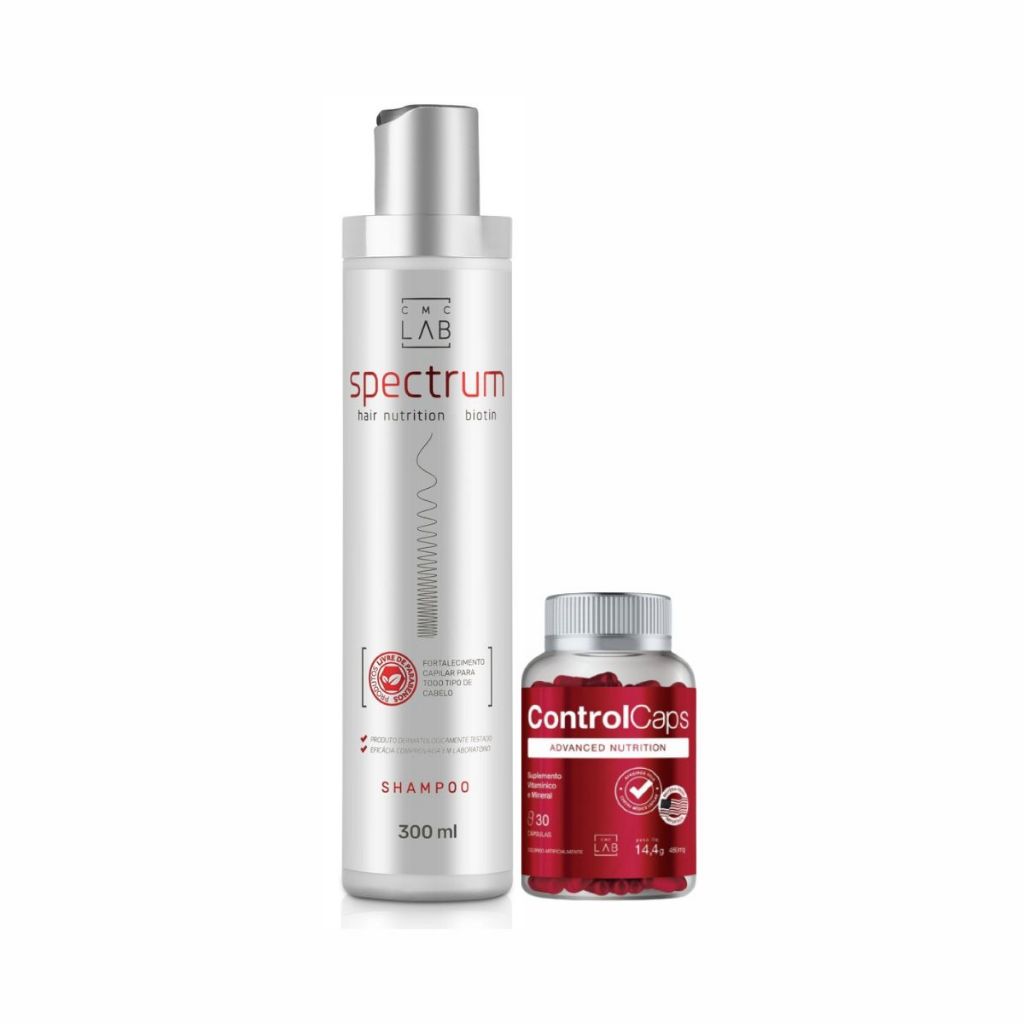 Kit Control Caps 30 Capsulas + Spectrum Hair Nutrition 300ml | Shopee ...