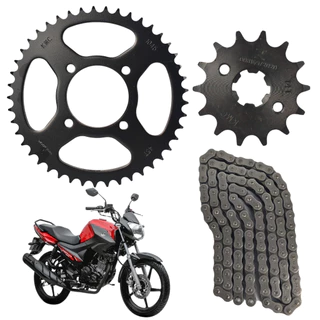 Kit Relação Transmissa Kmc Gold Ybr Factor 125 Retentor