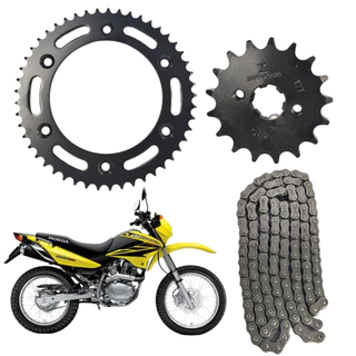 Kit Transmissão Relação Honda Nxr Bros 150 Retentor Kmc Gold