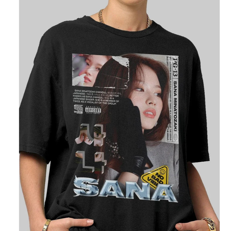 Camiseta T-shirt Unissex Sana Twice Kpop | Shopee Brasil
