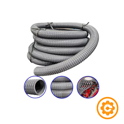 AquaOne Tubo Per Stagno 40 Mm (1 1/2 Pollice) - Flessibile A Spirale, Nero, Opaco, Resistente Ai Raggi UV - Venduto Al Metro