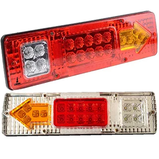 Par Lanterna Traseira Caminhão Carretinha Led 12V 29,5cm Luz Seta Ré Freio Lorben em Oferta na Shopee