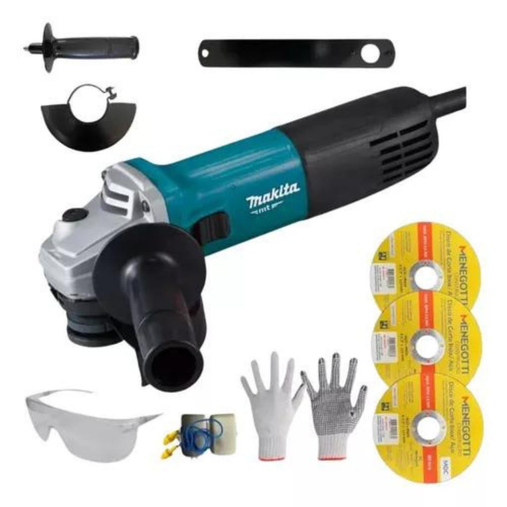ESMERILHADEIRA LIXADEIRA ANGULAR MAKITA 115MM M9510B 127V 850W | Shopee ...