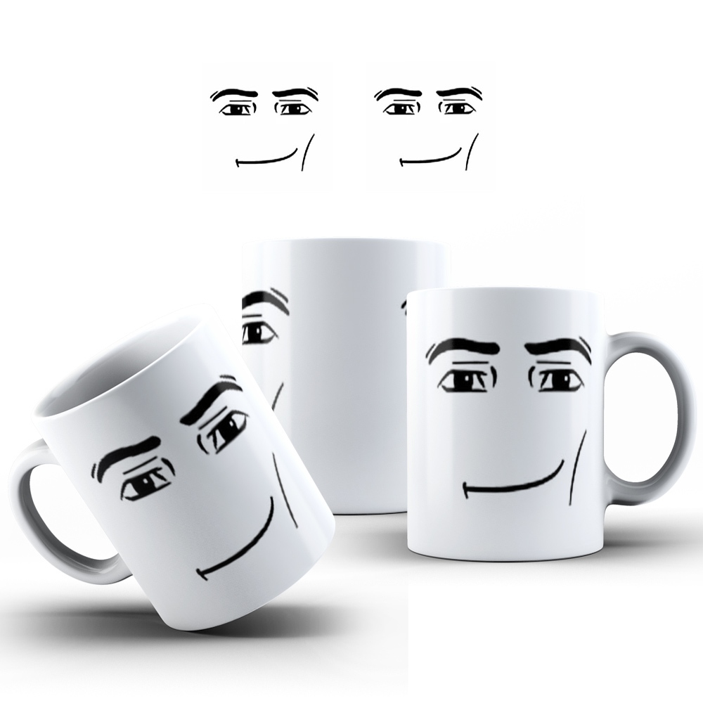 Caneca Personalizada Roblox Man Face Gamer