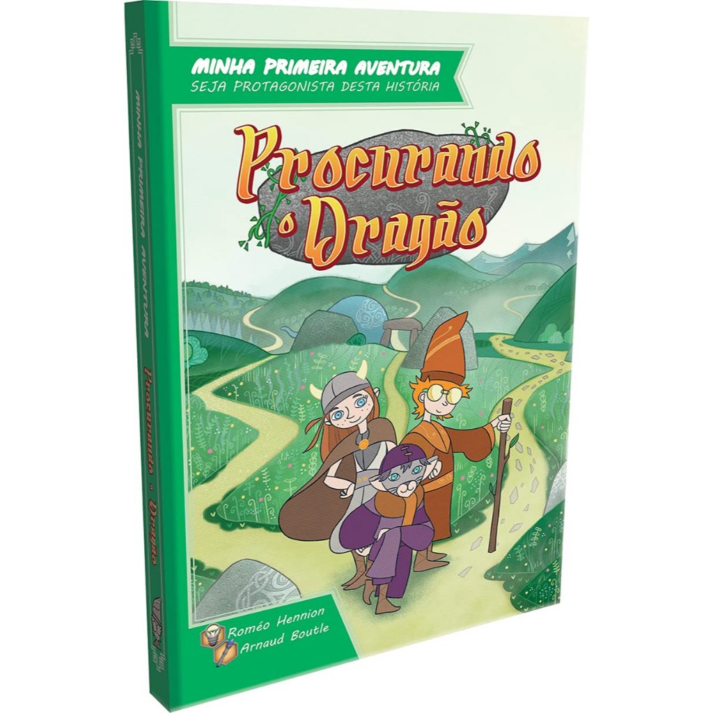 Minha Primeira Aventura: Procurando o Dragão - RPG - Livro Jogo