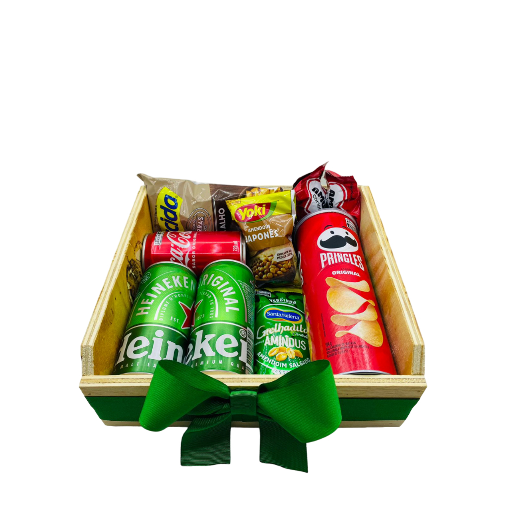 Cesta Presente Dia Dos Pais Cerveja Aperitivos Homem Barato | Shopee Brasil