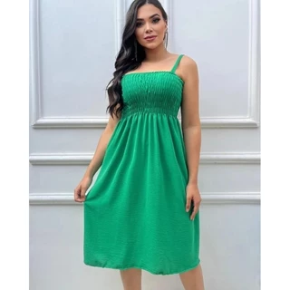 vestido longo duna feminino com eslasteque