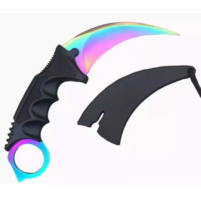 Canivete Carambit CS Go Saque Manual Bainha Frutacor A22-1