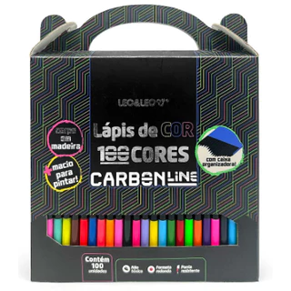 Lápis de Cor Carbon 24 / 50 / 100 Cores - Leo e Leo