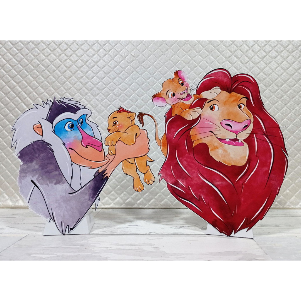 Display de mesa O Rei Leão Aquarela
