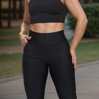 Calça Feminina Calca Montaria Legging Cintura Alta Zero Transparência Envio Imediato