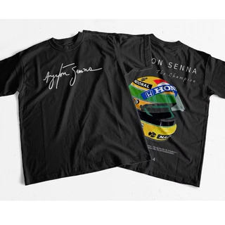 camisetas básica confortável Ayrton Senna￼ desenho envio rápido