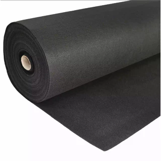 Carpete Tok Preto Eventos 2m x 0,5m Resinado Em Ambos os Lados Para Eventos Feiras Formatura