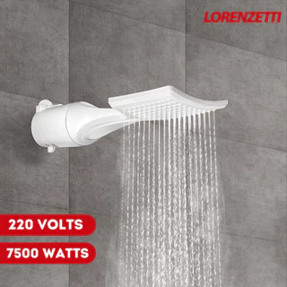Chuveiro Ducha Multitemperaturas Loren Shower Ultra Quadrado Lorenzetti 220v 7500w Branco