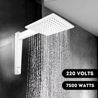 Chuveiro Ducha Acqua Century Eletrônico Branco Quadrado 220v 7500w Lorenzetti Moderno Luxo Minimalista Clean