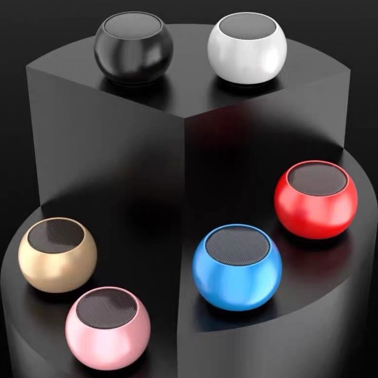 Caixa de Som Bluetooth M3 TWS 3W Metal Potente Portátil Bateria Longa Duração À Prova D'água Forte