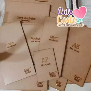 Gabarito de Corte Guilhotina - MDF - PLACA MDF - CORTE DE MIOLO CADERNOS, AGENDAS, PLANNERS E BLOCOS DE NOTAS - MIOLOS A5, A6 e A7 E OUTROS