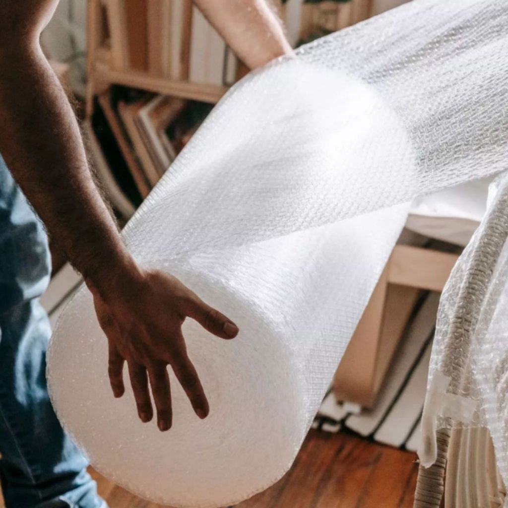Plástico Bolha Bobina 43cm X 100metros E-Commerce 25 micras