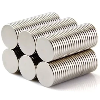 Kit 50 Peças Imã Neodímio Redondo Super Forte N35 Pastilha 10x1 Mm 10mm x 1mm