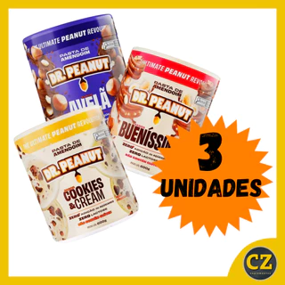 COMBO 3x Pastas com Whey Protein (600g) - Dr Peanut