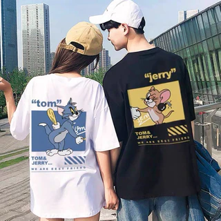 Camiseta Casal Tom e Jerry Desenho Cartoon Moda Geek Envio Rápido