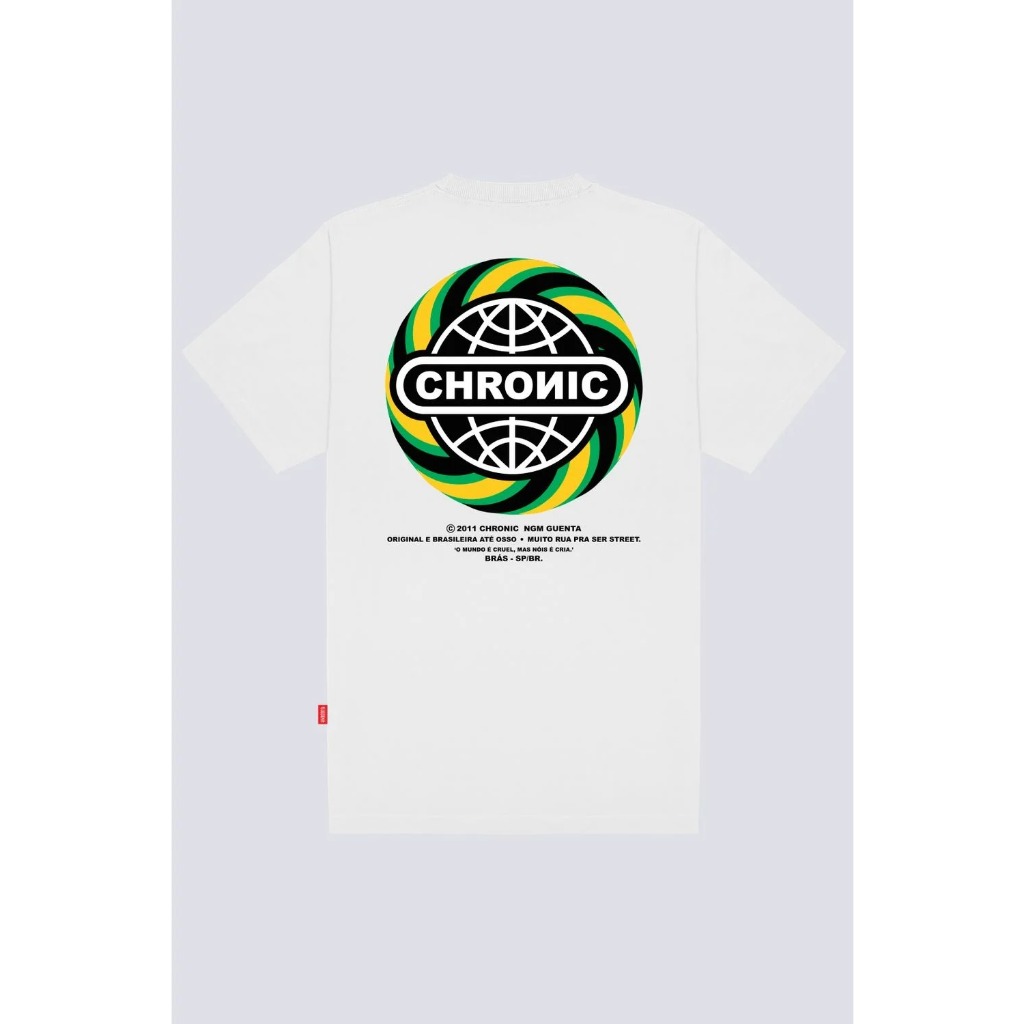 Camiseta Masculina Manga Curta Algodão Gola Careca Coleção 2024 Chronic 3915