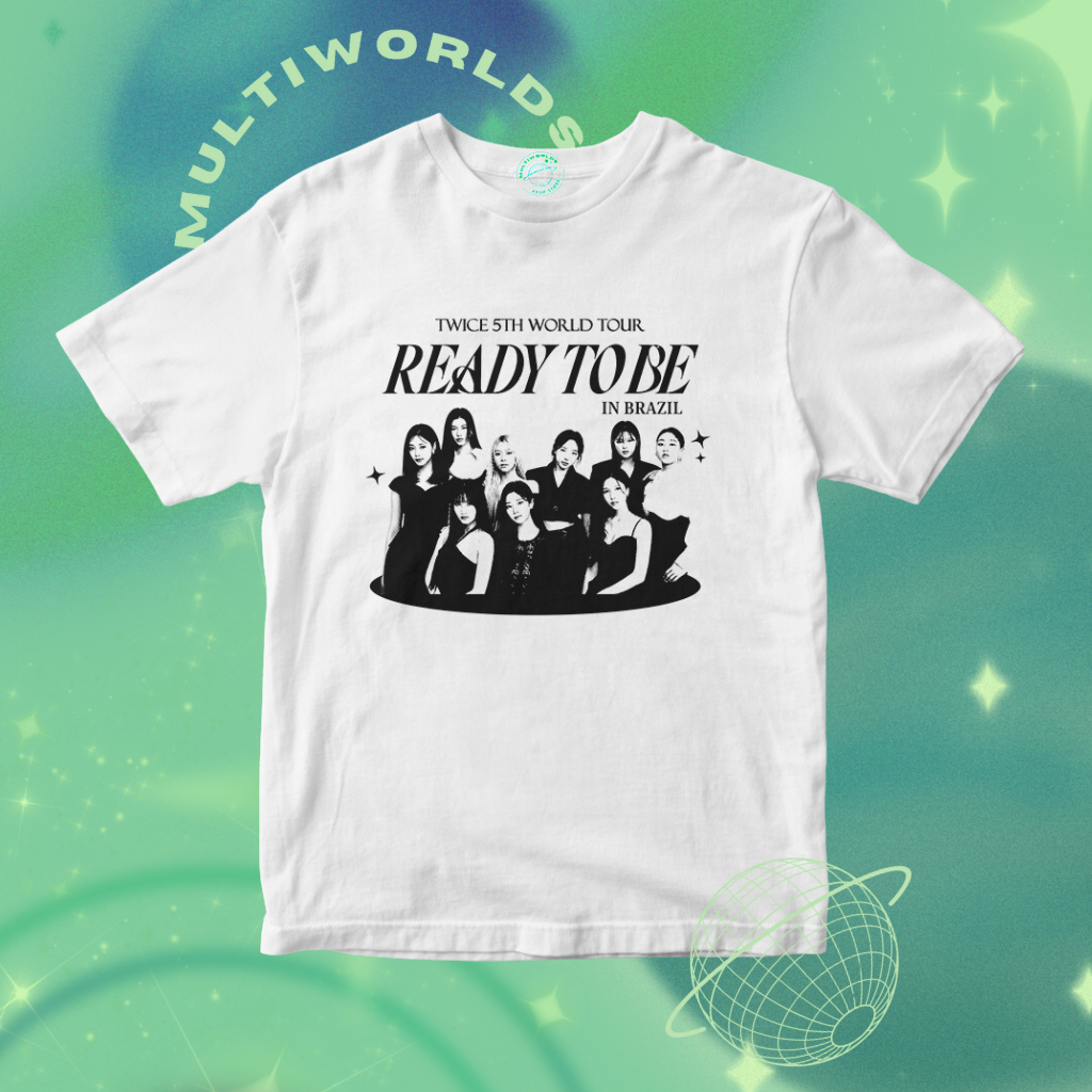Camiseta TWICE Ready To Be Tour Brasil | Shopee Brasil