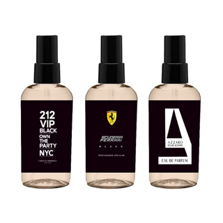 Kit 3 Cheirinhos Automotivos Spray para Carro Importado Automotivo de Aromatizante de Aromas