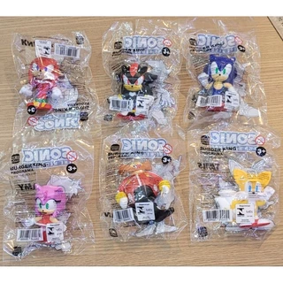 Bonecos Sonic Hedgehog-Coleção Completa Burger King de 2024 x6 Bonecos Lacrados (Lindos)