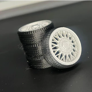 Jogo de Rodas BBS para Miniatura - 30MM