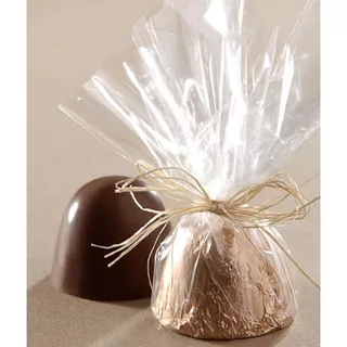Embalagem Para Trufas Doces Folha Transparente Tipo Celofane Brownie Bala Baiana Polipropileno 100 und