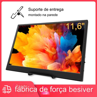 Tela p/ extensão 11,6", Compatível com HDMI, p/ Laptop e monitores. Monitor Portátil, Switch, PS4, Xbox, Raspberry Pi.