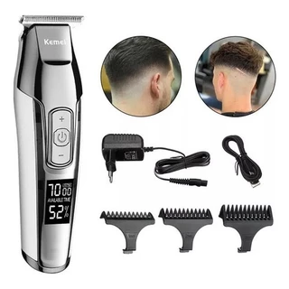 Máquina De Cortar Cabelo Acabamento Profissional Aparar Pelos Kemei Km-5027 100v/220v Original