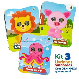 Kit 3 livros infantil - Olhinhos Curiosos