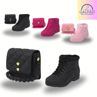 Kit Botinha de Inverno + Bolsa Infantil Para Meninas estilosas Galpão dos Calçado