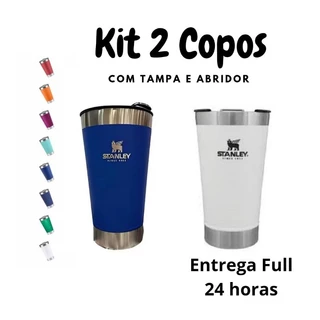 Kit com 2 Copos Térmicos de 473 ml - Perfeitos para Qualquer Ocasião!