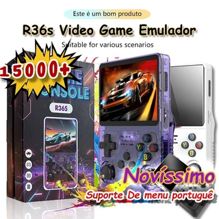 R36S 64GB Retro Consoles De Jogo Portáteis Sistema Linux De 3,5 Polegadas Tela IPS Console Portátil