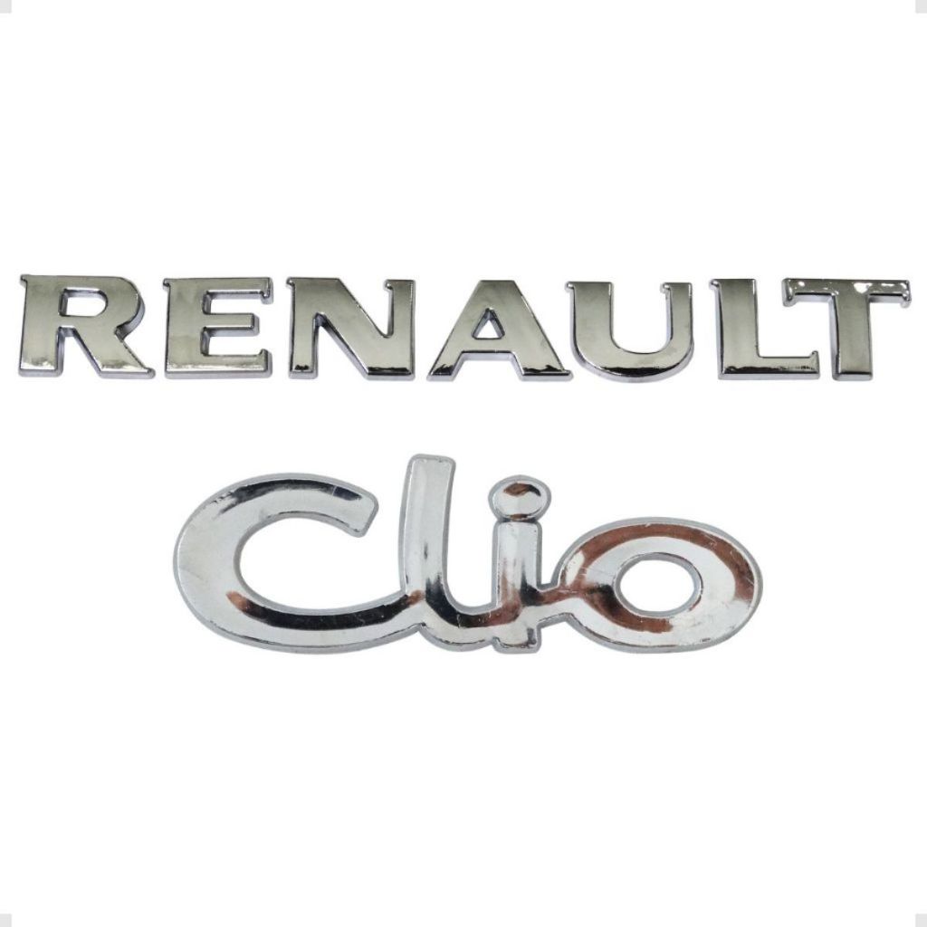 Emblemas Clio E Renault Cromados