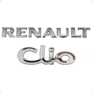 Emblemas Clio E Renault Cromados