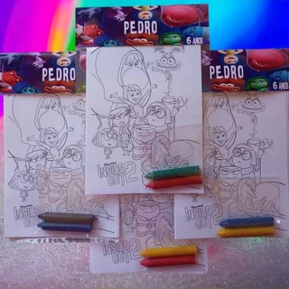Kit's para colorir Personalizado Festa Infantil Divertidamente Lembrancinhas